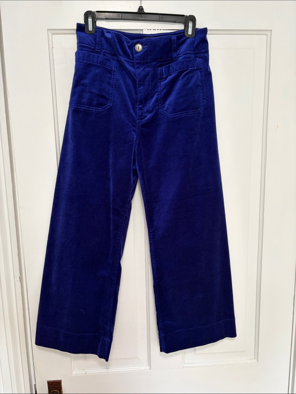 Maeve Royal Blue Wide-Leg Corduroy Pants